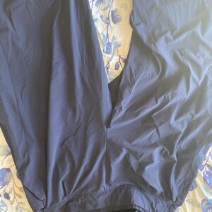 Athleta Navy Brooklyn wide leg crop pant